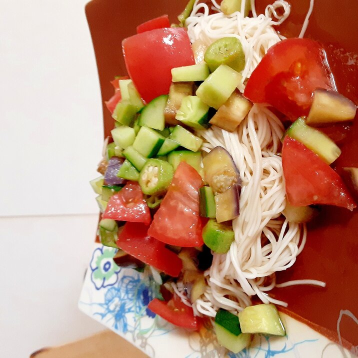 夏野菜たっぷりそうめん レシピ 作り方 By モリ 楽天レシピ 夏野菜たっぷりそうめん レシピ 作り方 By モリ 楽天レシピ
